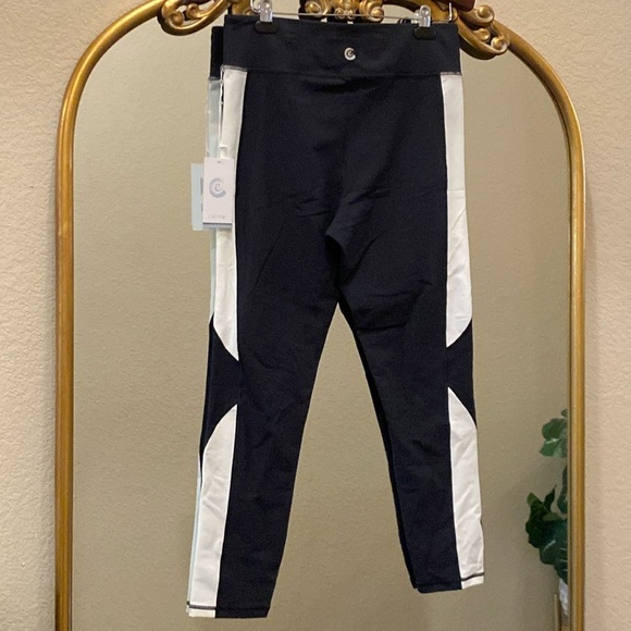 Johnny Was Black and White High-Waisted Leggings - Picture 1 of 8